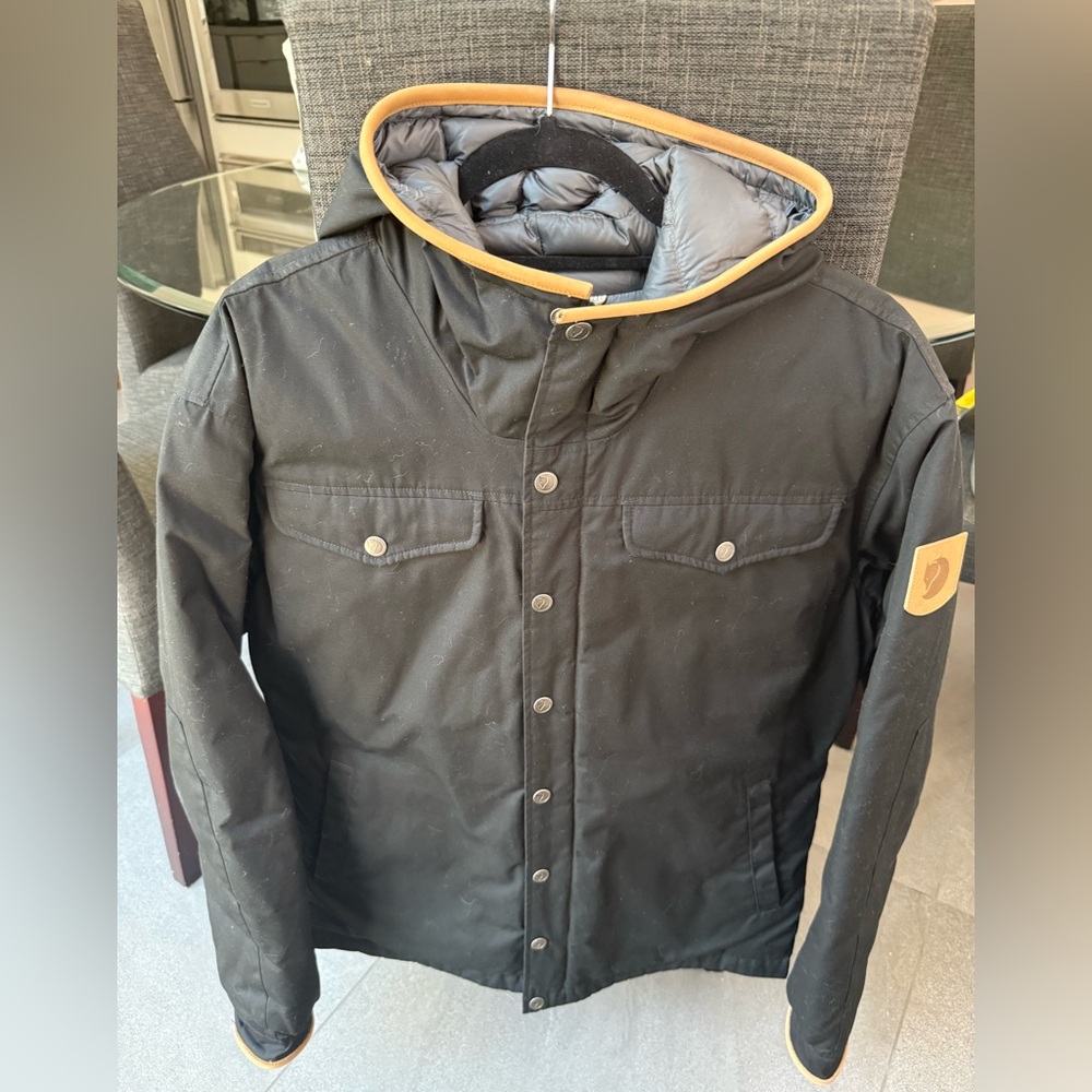 Fjallraven Greenland No.1 Down Jacket in Black and Gray